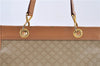 Authentic CELINE Macadam Blason Pattern Hand Bag Purse PVC Leather Beige 6983C