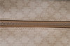 Authentic CELINE Macadam Blason Pattern Hand Bag Purse PVC Leather Beige 6983C