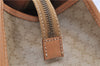 Authentic CELINE Macadam Blason Pattern Hand Bag Purse PVC Leather Beige 6983C