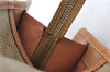 Authentic CELINE Macadam Blason Pattern Hand Bag Purse PVC Leather Beige 6983C