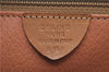 Authentic CELINE Macadam Blason Pattern Hand Bag Purse PVC Leather Beige 6983C