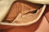 Authentic CELINE Macadam Blason Pattern Hand Bag Purse PVC Leather Beige 6983C
