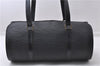 Authentic Louis Vuitton Epi Soufflot Black Hand Bag M52222 LV 6983D