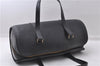 Authentic Louis Vuitton Epi Soufflot Black Hand Bag M52222 LV 6983D