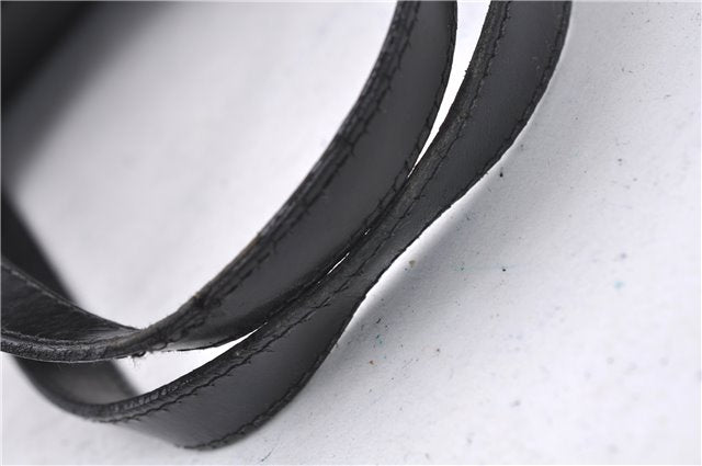 Authentic Louis Vuitton Epi Soufflot Black Hand Bag M52222 LV 6983D