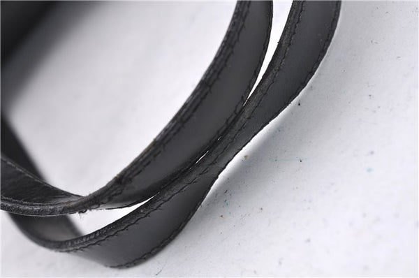 Authentic Louis Vuitton Epi Soufflot Black Hand Bag M52222 LV 6983D