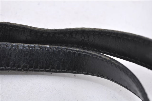 Authentic Louis Vuitton Epi Soufflot Black Hand Bag M52222 LV 6983D