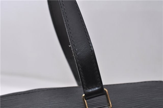 Authentic Louis Vuitton Epi Soufflot Black Hand Bag M52222 LV 6983D