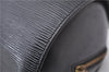 Authentic Louis Vuitton Epi Soufflot Black Hand Bag M52222 LV 6983D