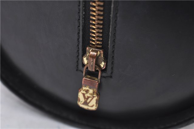 Authentic Louis Vuitton Epi Soufflot Black Hand Bag M52222 LV 6983D