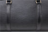 Authentic Louis Vuitton Epi Soufflot Black Hand Bag M52222 LV 6983D