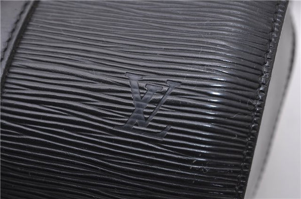 Authentic Louis Vuitton Epi Soufflot Black Hand Bag M52222 LV 6983D