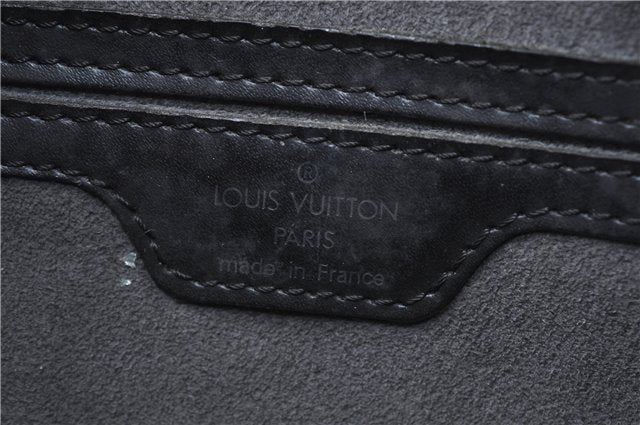 Authentic Louis Vuitton Epi Soufflot Black Hand Bag M52222 LV 6983D