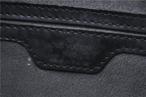 Authentic Louis Vuitton Epi Soufflot Black Hand Bag M52222 LV 6983D