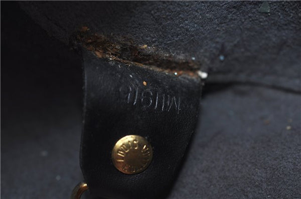 Authentic Louis Vuitton Epi Soufflot Black Hand Bag M52222 LV 6983D