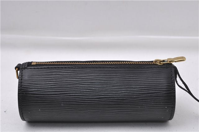 Authentic Louis Vuitton Epi Soufflot Black Hand Bag M52222 LV 6983D