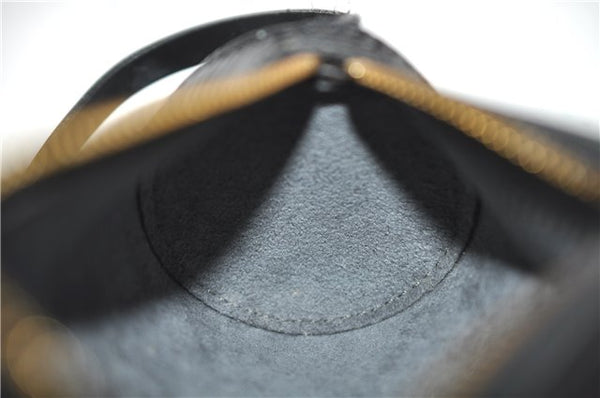 Authentic Louis Vuitton Epi Soufflot Black Hand Bag M52222 LV 6983D