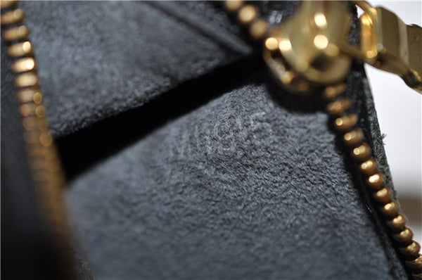 Authentic Louis Vuitton Epi Soufflot Black Hand Bag M52222 LV 6983D