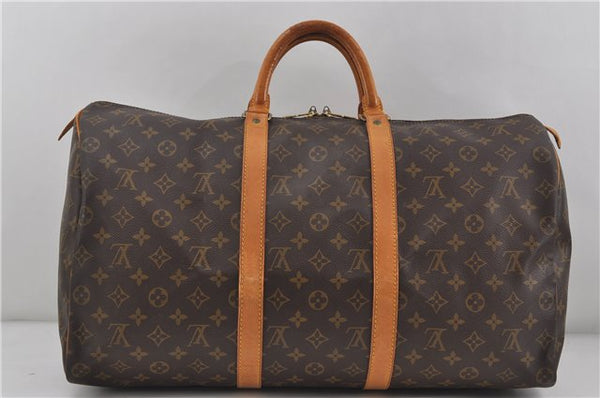 Authentic Louis Vuitton Monogram Keepall 50 Travel Boston Bag M41426 LV 6989D