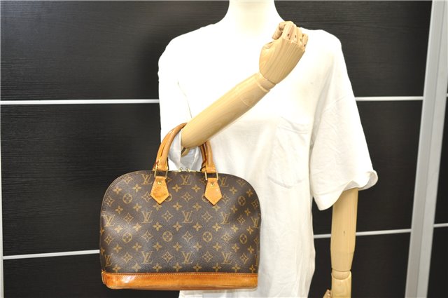 Authentic Louis Vuitton Monogram Alma Hand Bag M51130 LV 6992D