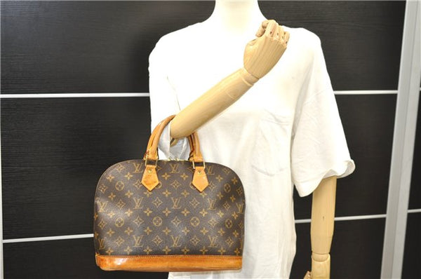 Authentic Louis Vuitton Monogram Alma Hand Bag M51130 LV 6992D