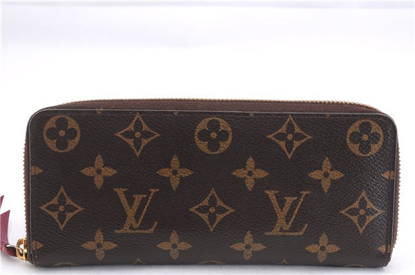 Authentic Louis Vuitton Monogram Portefeuille Clemence Wallet M60742 LV 6992E