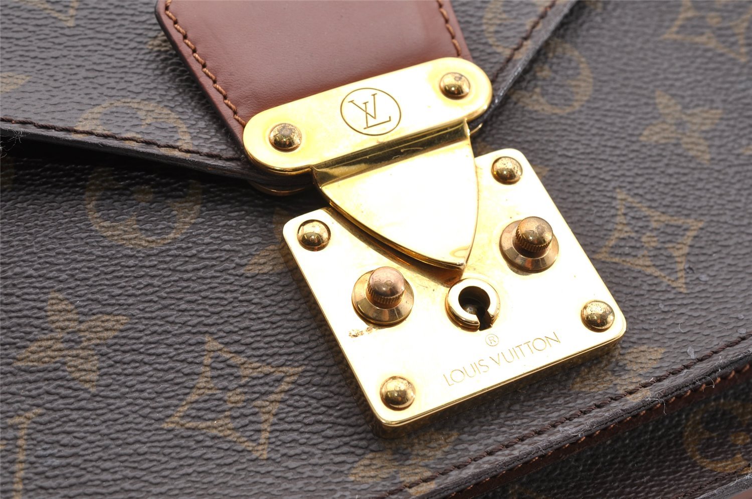 Authentic Louis Vuitton Monogram Monceau 2Way Shoulder Hand Bag M51187 LV 6993I