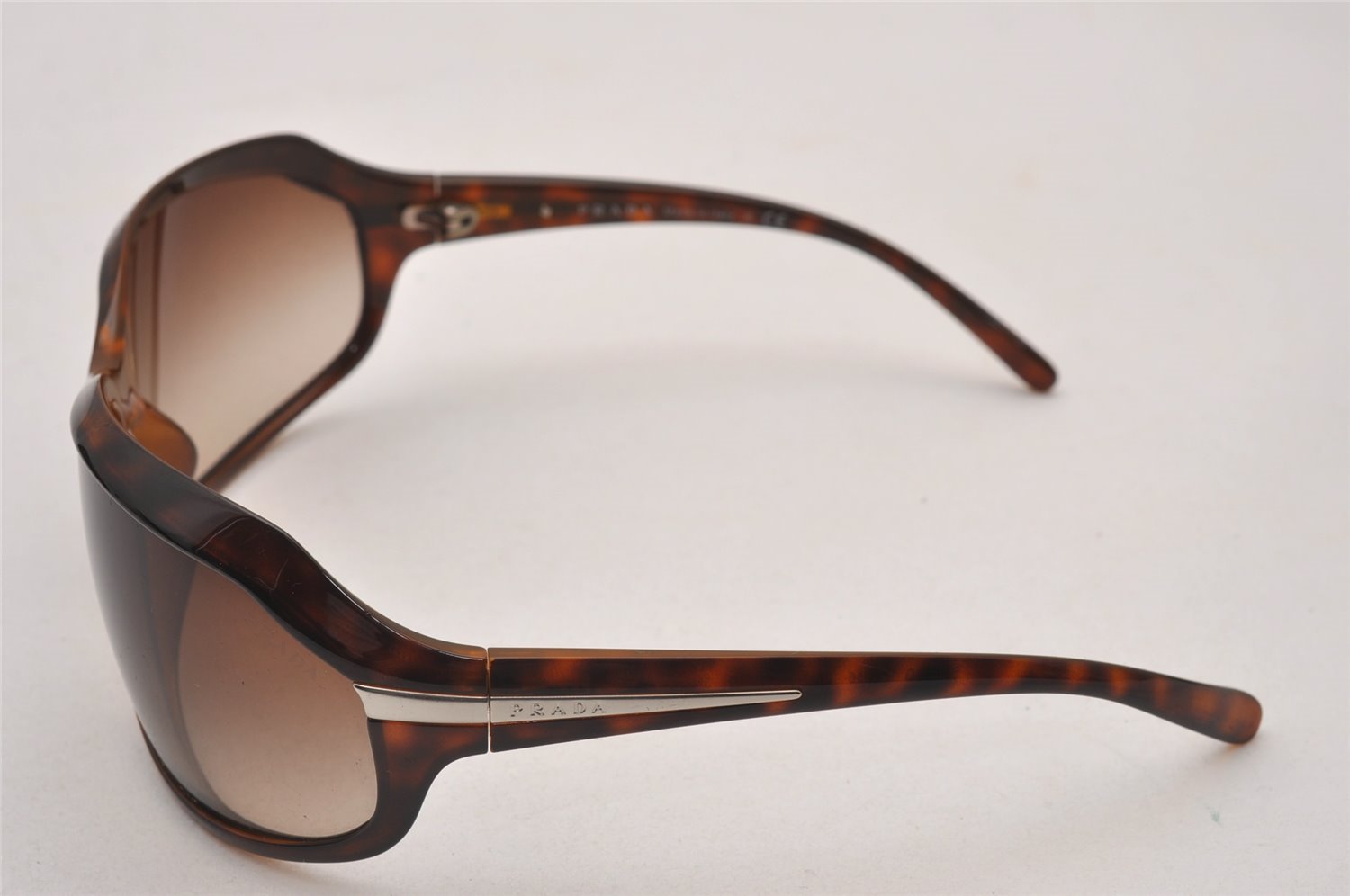 Authentic PRADA Vintage Sunglasses Tortoise Shell Plastic SPR14G Brown 6994I