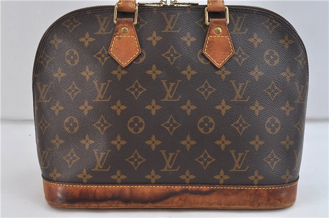 Authentic LOUIS VUITTON Monogram Alma Hand Bag Purse M51130 LV 6995C