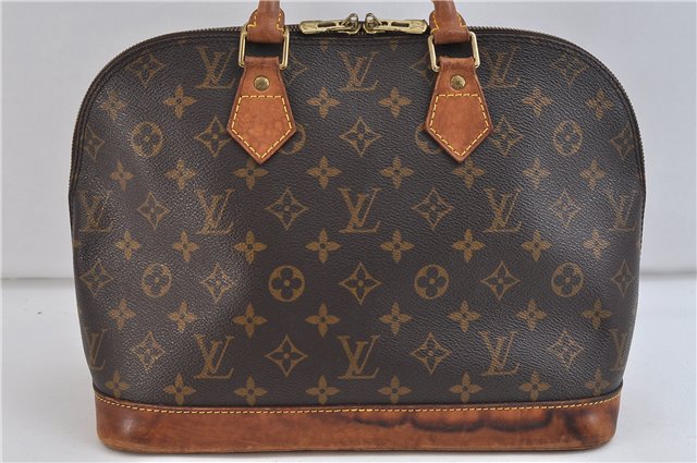 Authentic LOUIS VUITTON Monogram Alma Hand Bag Purse M51130 LV 6995C