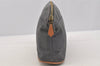 Authentic HERMES Bolide PM Vintage Pouch Purse Canvas Leather Gray 6995I