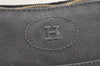 Authentic HERMES Bolide PM Vintage Pouch Purse Canvas Leather Gray 6995I