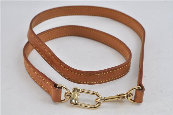 Authentic LOUIS VUITTON Leather Shoulder Strap Beige 39" LV 6996C