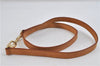Authentic LOUIS VUITTON Leather Shoulder Strap Beige 39" LV 6996C