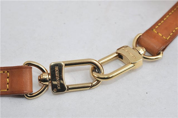 Authentic LOUIS VUITTON Leather Shoulder Strap Beige 39" LV 6996C
