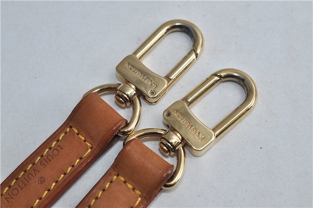 Authentic LOUIS VUITTON Leather Shoulder Strap Beige 39