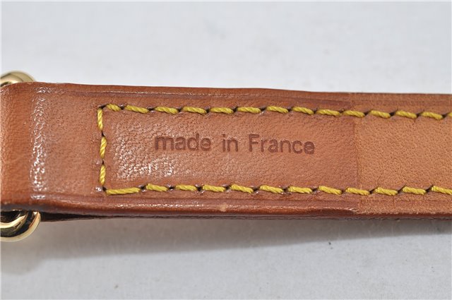 Authentic LOUIS VUITTON Leather Shoulder Strap Beige 39