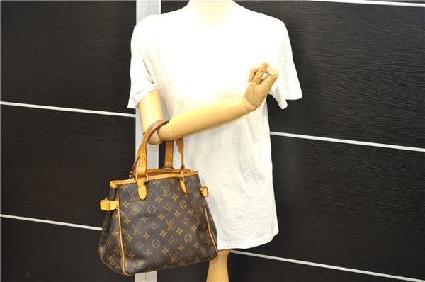 Authentic Louis Vuitton Monogram Batignolles Hand Bag M51156 LV 6997D