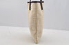 Authentic FENDI Vintage Zucca Hand Tote Bag Purse Canvas Leather Beige 6998I