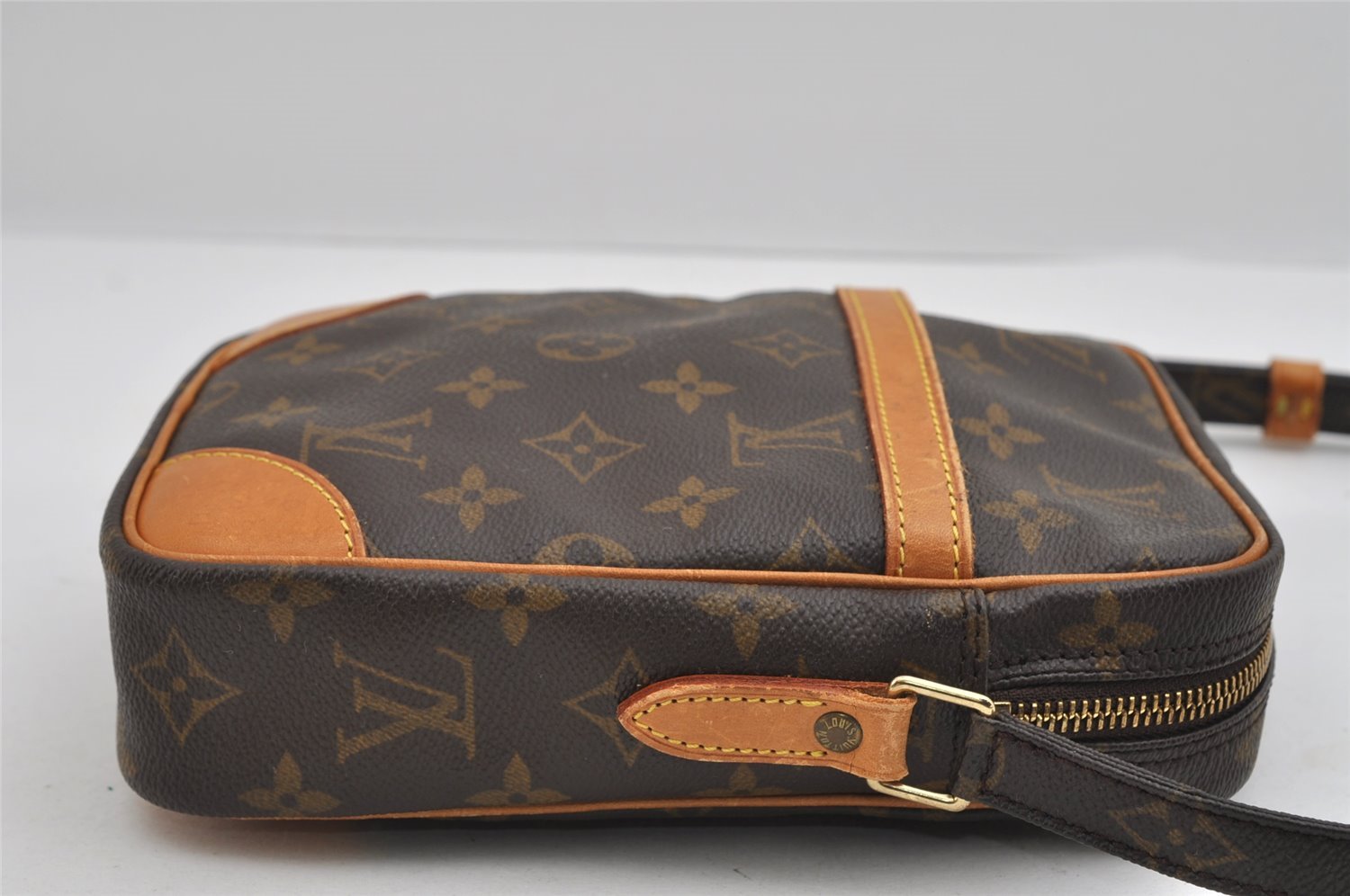 Authentic Louis Vuitton Monogram Danube Shoulder Cross Body Bag M45266 LV 7002I