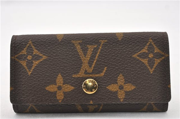 Auth Louis Vuitton Monogram Multicles 4 Four Hooks Key Case M62631 LV Box 7003F