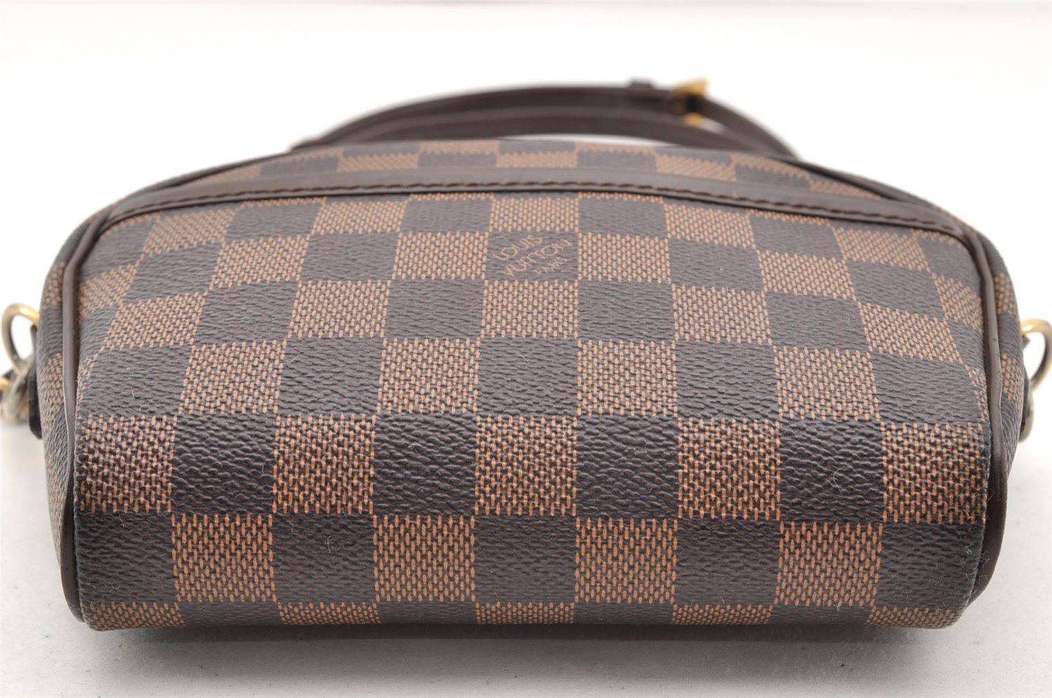 Authentic Louis Vuitton Damier Pochette Ipanema N51296 Shoulder Cross Bag 7003I