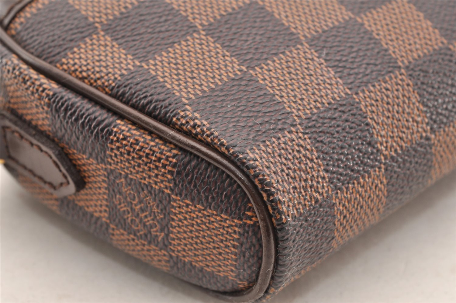 Authentic Louis Vuitton Damier Pochette Ipanema N51296 Shoulder Cross Bag 7003I