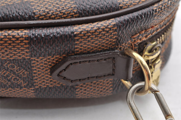 Authentic Louis Vuitton Damier Pochette Ipanema N51296 Shoulder Cross Bag 7003I