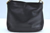 Authentic GUCCI Vintage Bamboo Shoulder Tote Bag Leather Black Junk 7005G
