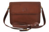 Authentic Burberrys Vintage Leather Shoulder Cross Body Bag Purse Brown 7006C