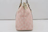 Authentic GUCCI Abbey Shoulder Tote Bag GG Canvas Leather 141470 Pink 7007I