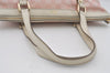 Authentic GUCCI Abbey Shoulder Tote Bag GG Canvas Leather 141470 Pink 7007I