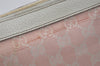 Authentic GUCCI Abbey Shoulder Tote Bag GG Canvas Leather 141470 Pink 7007I