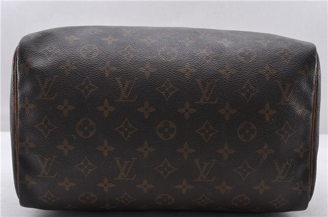 Authentic LOUIS VUITTON Monogram Speedy 30 Hand Bag Purse M41526 LV 7009C